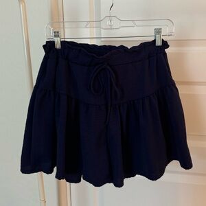 Saints & Hearts Navy Flowy Shorts